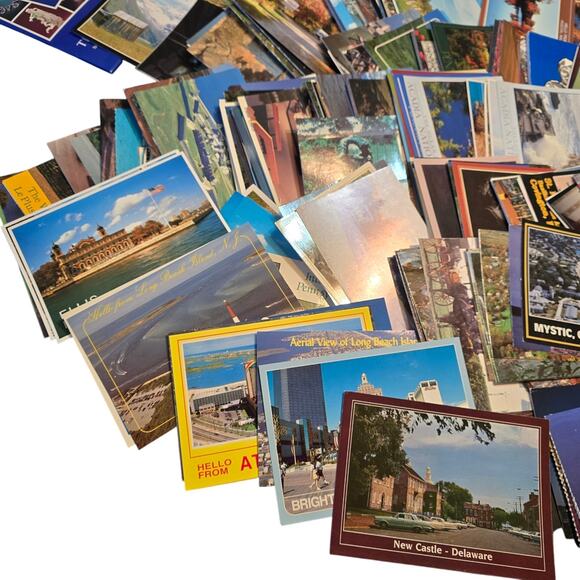 Lot of 370 Vintage Topographical Postcards from the USA Great Condition in Box - Picture 7 of 9